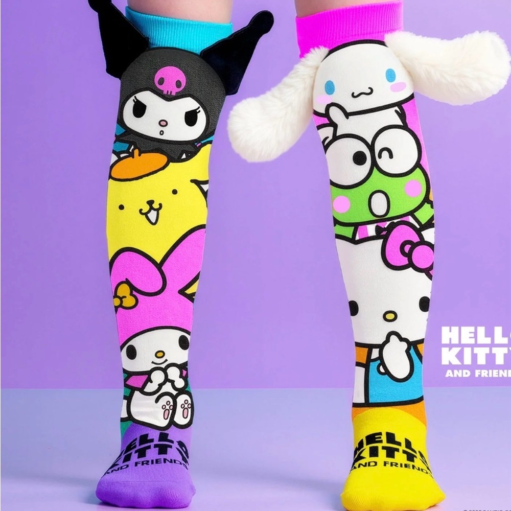 Sanrio Hello Kitty & Friends 3D Kids Socks - Mad Mia Brand
